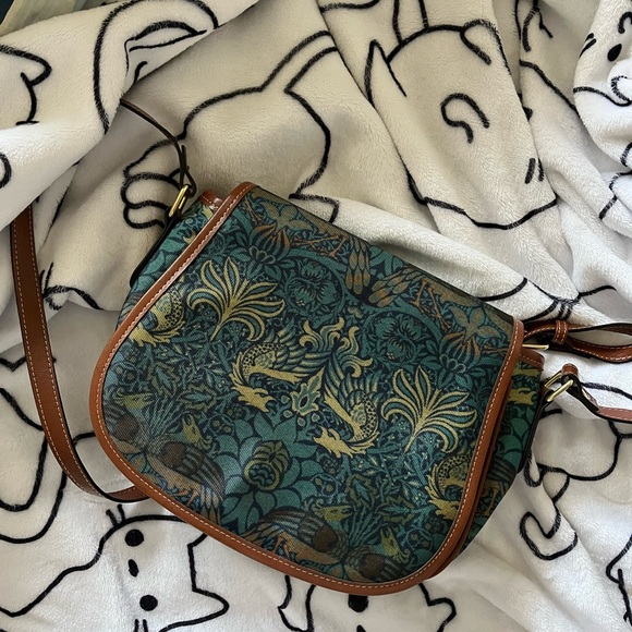 Harlow & Lloyd Peacock & Dragon Large Saddle Bag - Picture 6 of 12